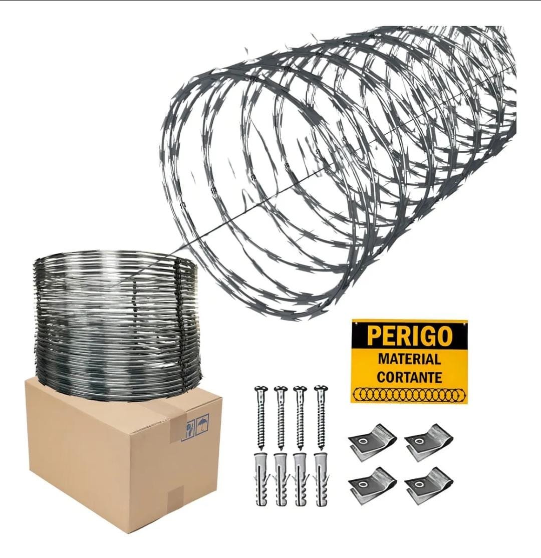 Kit de concertina para instalação de segurança